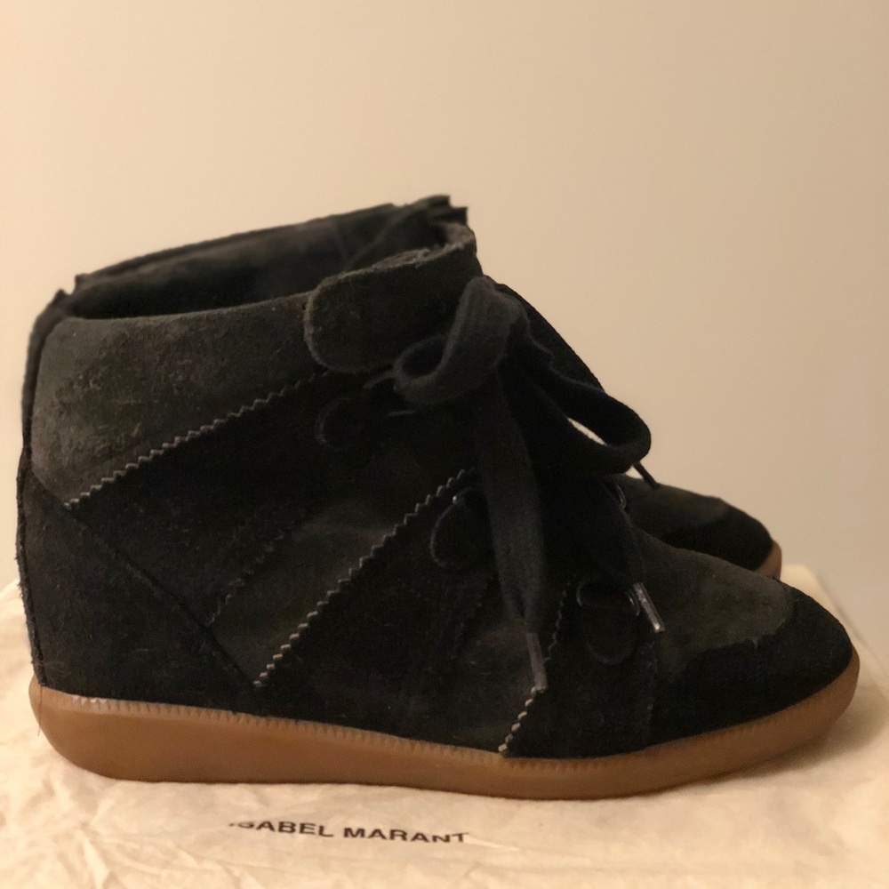 Isabel Marant Bobby Sneakers, Black suede, Size 36